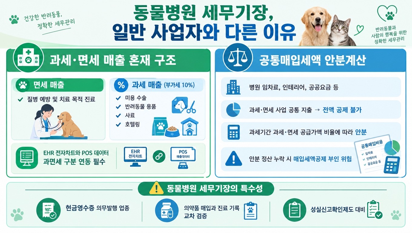 1 동물병원 세무기장, 일반 사업자와 다른 이유