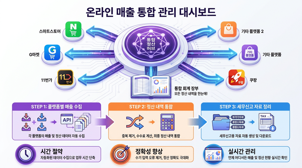스마트스토어·쿠팡 온라인 매출 통합 관리 방법은?