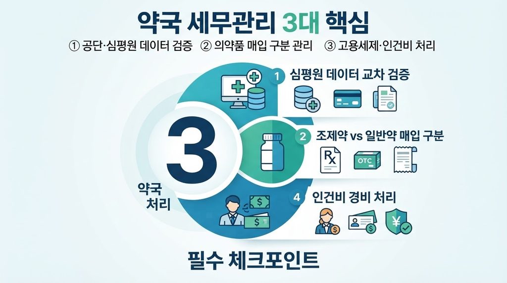 약국장님이 반드시 챙겨야 할 세무 관리 핵심 포인트 3가지