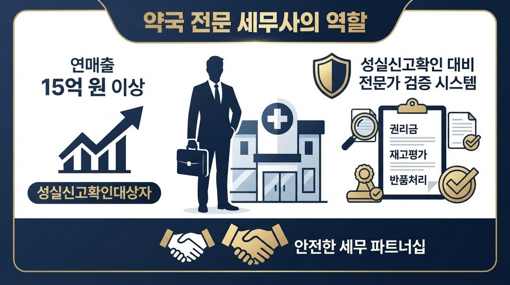 성실신고 대비 및 약국 전문 세무사 기장 대행의 이점